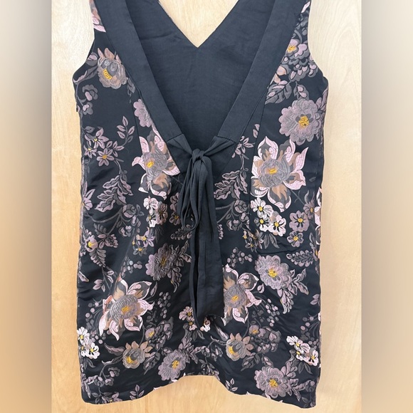 Urban Outfitters “Jacquie” Jacquard Sheath Mini Dress V-Neck Sleeveless - Picture 9 of 16